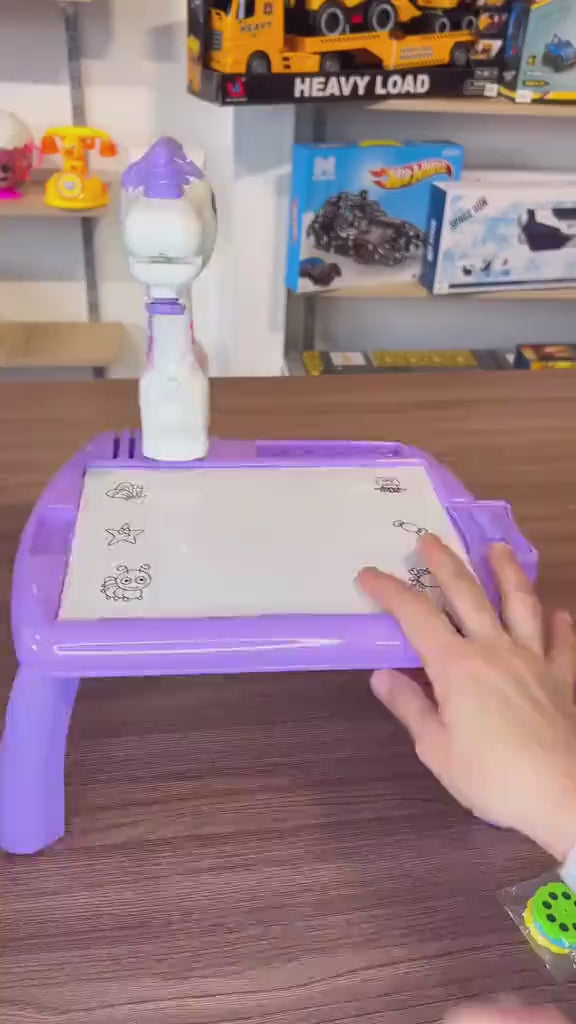 LED Projector Art Painting Table for Kids